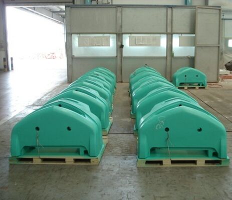 林業機械用プライマー塗装済みOEM 5トンダクタイル鋳鉄カウンターウェイト部品