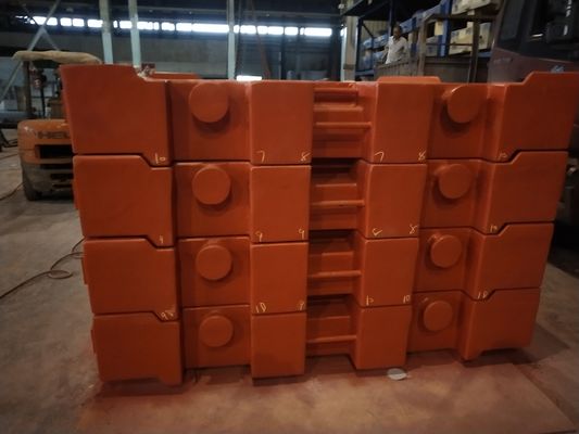 OEM 高品質 10000kg 鋳鉄製サンドカウンターウェイト クレーン用
